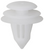 Trim Board Retainer, 18mm Bottom Head, 13mm Top Head, for GM, Toyota (Qty:25)