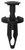 Push-Type Retainer, 19/32" Head, 1/4" Hole, for GM, Ford, Chrysler (Qty:25)