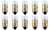 Box of 10 #1449 Lamp Bulb Lightbulb 14 V 2.8 W 0.2 A