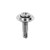 Screw #8-18 X 3/4" Phillips Oval Countersunk Washer SEMS TEK, Chrome (Qty:100)