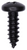 Tapping Screw #8 X 1/2", Phillips Pan Head,  Black Oxide (Qty:100)