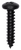 Tapping Screw #8 X 3/4", Phillips Pan Head, Black Oxide (Qty:100)