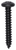Tapping Screw #8 X 1", Phillips Pan Head, Black Oxide (Qty:100)
