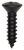 Tapping Screw #10 X 3/4", Phillips Oval Head, Black Oxide Finish (Qty:100)