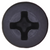Tapping Screw #10 X 3/4", #8 Phillips Oval Head, Black Oxide Finish (Qty:100)