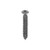 Tapping Screw #10 X 1", #8 Phillips Oval Head, Black Oxide Finish (Qty:100)