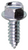 License Plate Screw #14 X 3/4" Slotted Hex Washer Head 0.5" Head Dia (Qty:50)