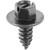 Slotted Hex Washer Head License Plate Screw #14 X 5/8" (Qty:50)