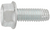 Thread Cutting Screw 3/8"-16 X 1" , Hex Washer Head, Type F , Zinc (Qty:50)