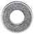 Steel Rivet Washer for 3/16" Shank, 15/32" Outside Diameter (Qty: 100)