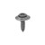 Tapping Screw #8 x 5/8", Phillips Oval Head #6, AB Tip, SEMS, Black (Qty: 100)
