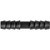 Straight Connector 1/4" x 1/4", Triple-Barbed Ends, Nylon, Black (Qty: 10)
