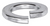 12mm DIN 127 Metric Lock Washers, 12.2mm ID, 20.3mm OD, 2.5mm Thick (Qty: 25)