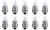 Box of 10 #3898 Lamp Auto Bulb Automotive Lightbulb 12V, 2W, BA7s, N177222
