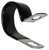 Closed Clamp 1" ID, Galvanized, Vinyl Coated (Qty: 25)