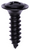 Tapping Screw #8-18 x 5/8", PhillipsOval Head #6, AB Tip, SEMS, Black (Qty: 100)