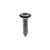 Tapping Screw #8-18 x 11/16", Phillips Oval Head #6, SEMS, Black (Qty: 100)