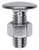 Bumper Bolt + Hex Nut, 3/8"-16 x 1", Stainless Steel Cap Pan Head (Qty: 25)