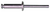 Peel Type Rivet, 1/4" Shank, 3/32" Grip, for GM, Ford (Qty: 10)