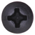 Tapping Screw, #6 x 3/4" Phillips Pan Head, A/AB Tip, Black Oxide (Qty: 100)
