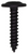Tapping Screw M4.2-1.41 x 20mm, Phillips Head 11mm Washer Head, Black (Qty: 100)