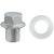 M12-1.25 Oil Drain Plug + Gasket, 20mm Washer Diameter, for Nissan (Qty: 5)