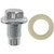 M14-1.5 Oil Drain Plug With Gasket, Zinc Finish (Qty: 5)