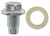 M14-1.5 Oil Drain Plug With Gasket, Zinc Finish (Qty: 5)