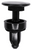 1/4" Hole Plug, Black Nylon, Locking  (Qty: 50)