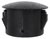 1/2" Hole Plug, Black Nylon, Locking (Qty: 50)
