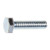 M6-1.0 x 25mm Cap Screw, Regular Thread, Class 8.8, DIN 933, Zinc (Qty: 25)