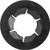 Pushnut Bolt Retainer for 3/8" Bolt, 25/32" OD, Black Phosphate (Qty: 100)