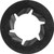 Pushnut Bolt Retainer for 7/16 Bolt, 27/32" OD, Black Phosphate (Qty: 100)