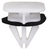Rocker Moulding Clip With Sealer, White Nylon, 14x18mm Head, for Ford (Qty: 10)