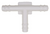 Nylon Tee Connector 3/16" x 3/16" x 3/16" (Qty: 10)