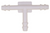 Nylon Tee Connector 1/8" all Ends, for Ford 3895904 and GM 14017705 (Qty: 10)