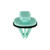 Moulding Clip with Seal, Green Nylon, 7mm Hole, for GM 11569920 (Qty: 10)