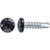 #6 x 1/2 Square Pan Self-Drilling TEX Zinc Black Painted Head (Qty: 100)