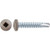 #6 x 3/4 Square Pan Self-Drilling TEK Zinc TAN Painted Head (Qty: 100)