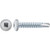 #6 x 3/4 Square Pan Self-Drilling TEK Zinc White Painted Head (Qty: 100)