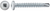 #6 x 1 Square Pan Self-Drilling TEK Zinc White Painted Head (Qty: 100)