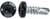 #8 x 1/2 Square Pan Self-Drilling TEK Zinc Black Painted Head (Qty: 100)