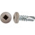 #8 x 1/2 Square Pan Self-Drilling TEK Zinc Tan Painted Head (Qty: 100)