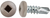 #8 x 1/2 Square Pan Self-Drilling TEK Zinc Tan Painted Head (Qty: 100)