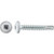 #8 x 1 Square Pan Self-Drilling TEK Zinc White Painted Head (Qty: 100)