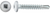 #8 x 1 Square Pan Self-Drilling TEK Zinc White Painted Head (Qty: 100)