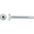 #8 x 1-1/4 Square Pan Self-Drilling TEK Zinc White Painted Head (Qty: 100)