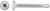 #8 x 1-1/4 Square Pan Self-Drilling TEK Zinc White Painted Head (Qty: 100)