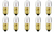 Box of 10 #40 Lamp Bulb Lightbulbs 6.3 V 0.945 W 0.15 A