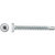 #8 x 1-1/2 Square Pan Self-Drilling TEK Zinc White Painted Head (Qty: 100)